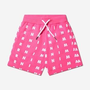 Marni Kids Girls Logo Print Shorts Pink 10 Years NWT Premium Cotton